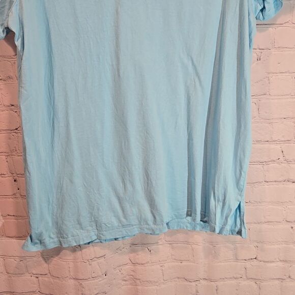 Woman Within Light Blue V Neck T Shirt Size 18/20 - Picture 8 of 8